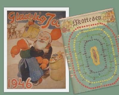 Glædelig Jul. 1946. Omslag efter akvarel af…
