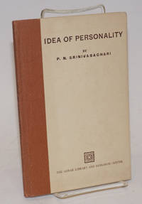 image of Idea of Personality. Dr. Annie Besant Memorial Endowment Lectures, University of Madras