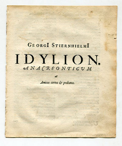 Idylion. Anacreonticum ad amicos certos &…