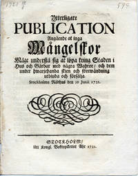 Ytterligare publication angående at inga…