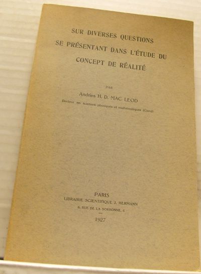 Sur diverses questions se présentant dans l´étude…