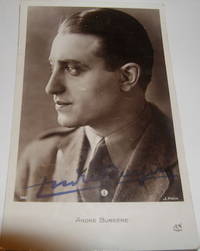 Andre Burgere autographed post card. by J. Haik (phot); Andre Burgere - from Alan Wofsy Fine Arts (SKU: 63-8705)