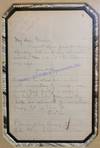 Robert Louis Stevenson Thrice Signs A Letter To His Mother