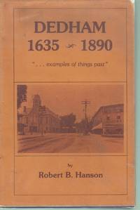 cover of Dedham, Massachusetts, 1635-1890