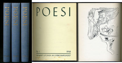 Poesi. 1948:1,2/3,4, 1949:1-4, 1950:1-3,(4).