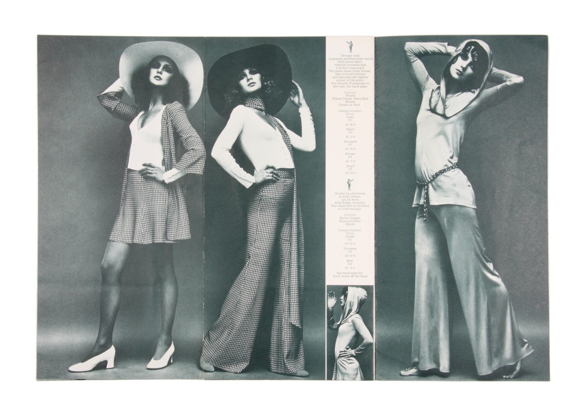 Three iconic Biba fashion catalogues with the Biba Newspaper by