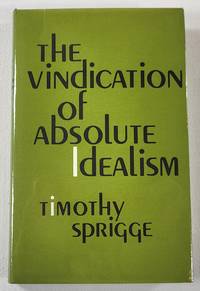 cover of The Vindication of Absolute Idealism