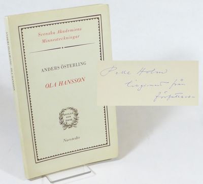 Ola Hansson. Minnesteckning.