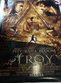 image of FULL SIZE MOVIE POSTER 'TROY', *SIGNED* BY CAST (REPRINT POSTER)