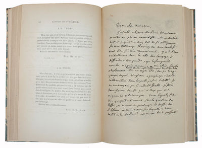 Lettres de Eugène Delacroix (1815 à 1863). recueillies et publiees.Avec fac-similes de lettres. (photo 3)