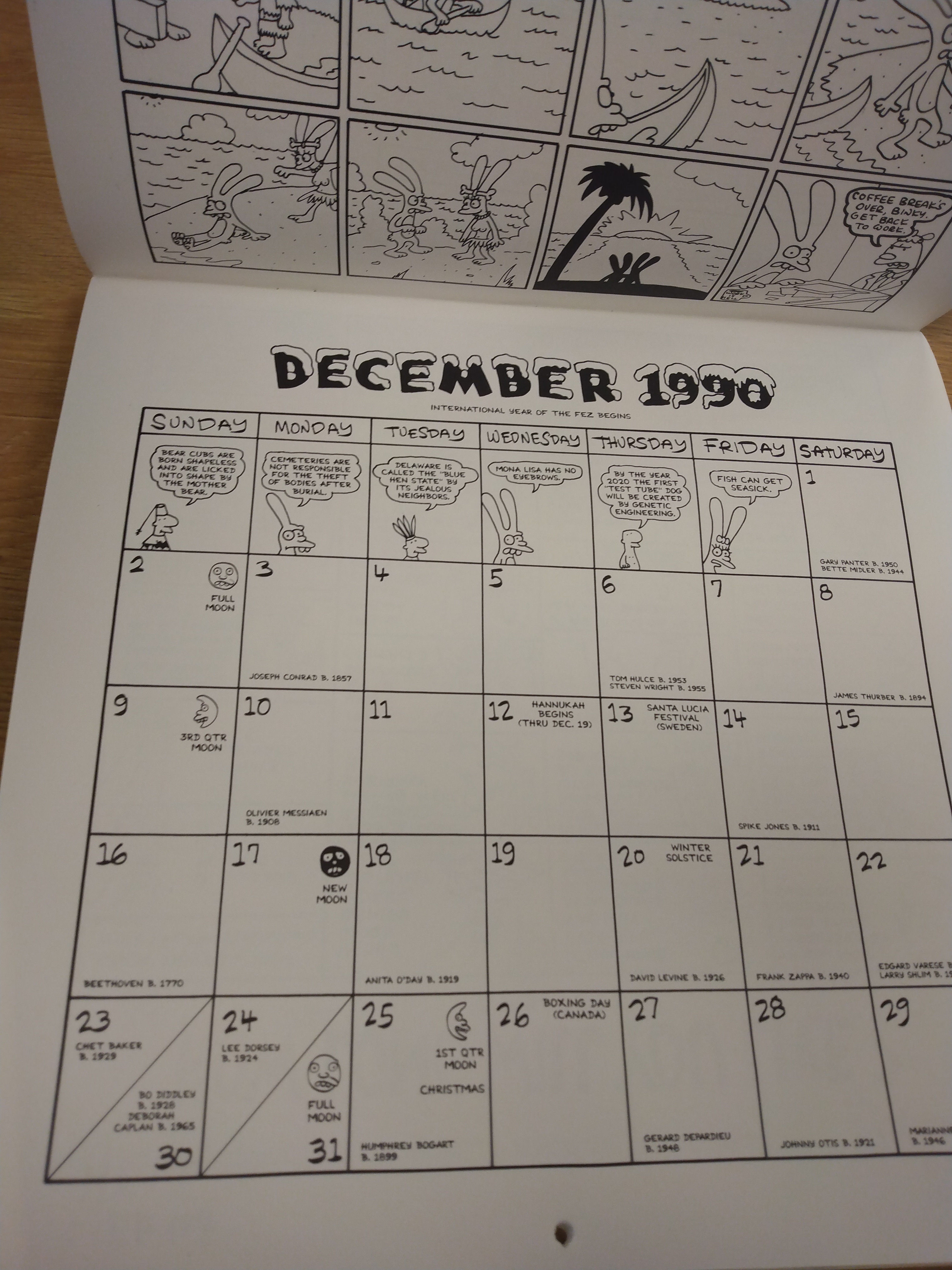 The Life in Hell 1990-1991/16-Month Fun Calendar by Matt Groening -  Paperback - June 27, 1990 - from Garden Party Books (SKU: GPB72)