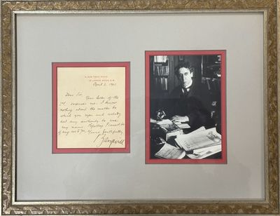 Autograph Letter Signed