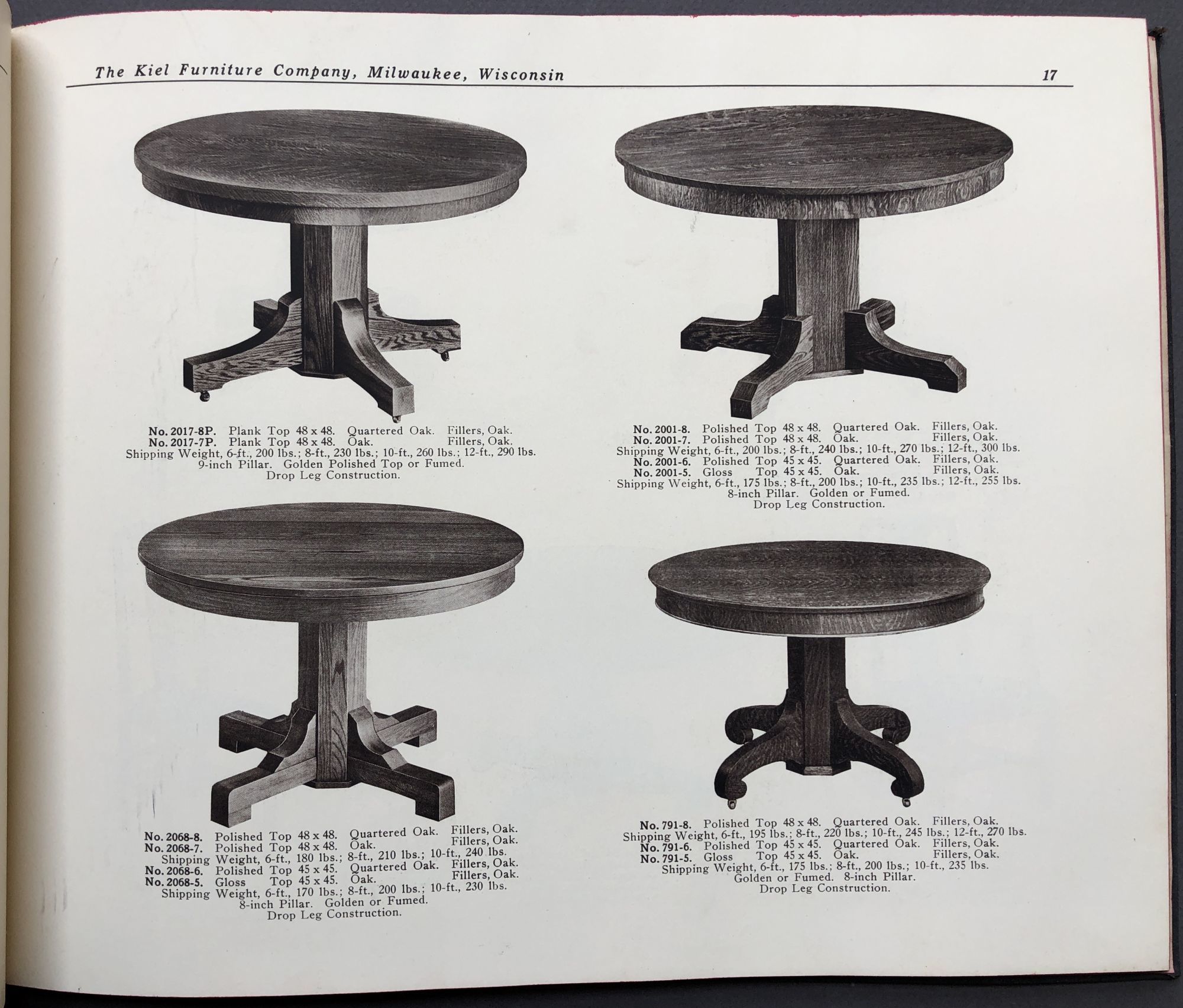 Kiel Furniture Company, Catalogue no. 28, 1918 J. B. Laun's own copy