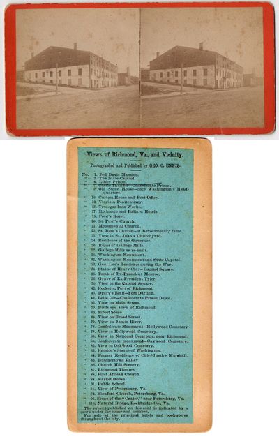 [STEREOVIEW] LIBBY PRISON. No. 4 FROM VIEWS OF RICHMOND, VA. AND VICINITY