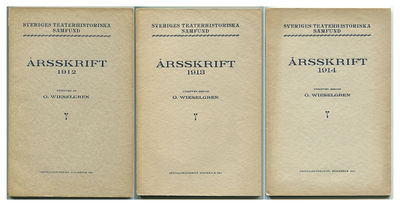 Sveriges teaterhistoriska samfund. Årsskrift…