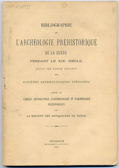 Bibliographie de l’archéologie préhistorique de…