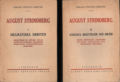 SAMLADE OTRYCKTA SKRIFTER I-II. Dramatiska…