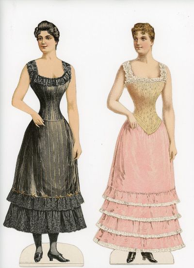 The Emergence of Women - as Seen through Sunday Supplement Paper Dolls - a Collection of 2 Paper Dolls & 36 Costumes - 23 Uncut, 13 Cut