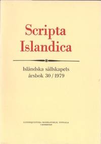 Scripta Islandica. Isländska sällskapets årsbok…