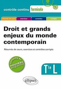 Droit et Grands Enjeux du Monde Contemporain Terminale L Nouveau Programme
