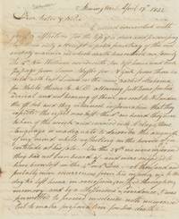 1832 Letter from a Connecticut Mother Concerning the Loss of Her Teenaged Son in a Shipwreck