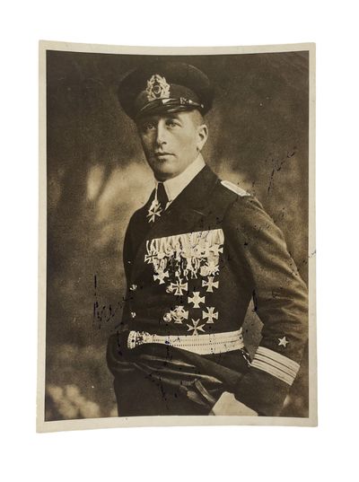 WW1 U-Boat Commander Felix Count Luckner Signed Photograph