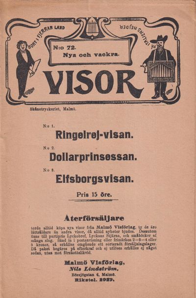 Nya och vackra visor. [Utg. av] Malmö Visförlag.