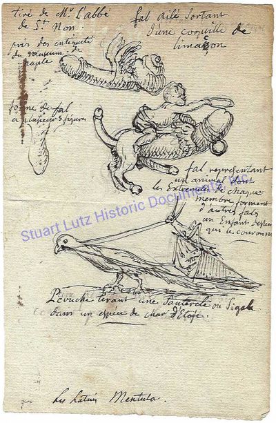 A French Phallic Drawing From The Eighteenth Century