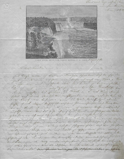 Unusual Autograph Letter Signed, from an unidentified Czech man, dated Paris, June 28, 1848 to Mons. Jean Pflanzer, Horazdiowice, Bohemia, describing his travels in America