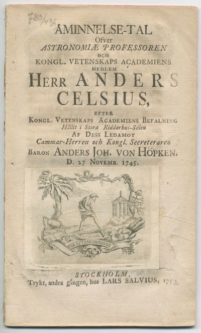 Åminnelse-tal öfver astronomiæ professoren och…
