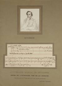 Small archive consisting of an autograph musical quotation from the composer's grand opera, L'Africaine; an autograph letter; and a total of 8 engraved and lithographic portraits