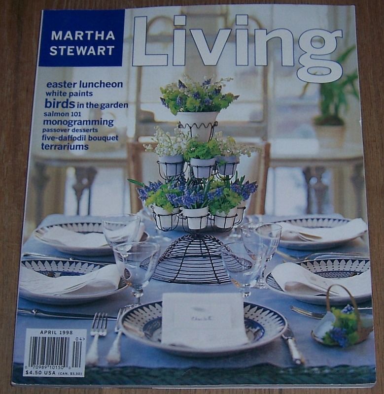 MARTHA STEWART LIVING MAGAZINE APRIL 1998