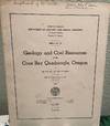 Geology and Coal Resources Of the Coos Bay Quadrangle, Oregon