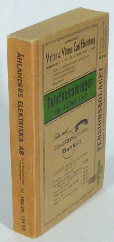1957. Telefonkatalog för Lunds taxeområde,…