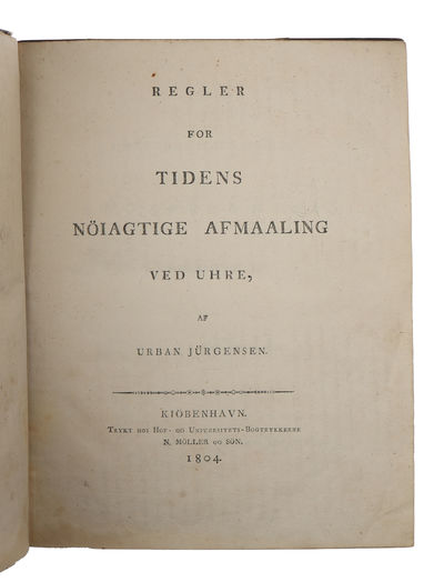 Regler for Tidens nöiagtige Afmaaling ved Uhre.…