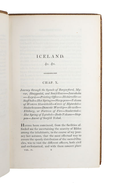 Iceland; or the Journal of a Resideence in that Island, during the Years 1814 and 1815. Containing Observations on the Natural Phenomena, History, Literature, and Antiquities of the Island....With an Introduction and Appendix. Vol. II (of 2). (photo 4)