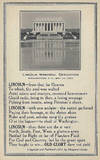 Lincoln Memorial Dedication Poem, Washington, D.C., May 30, 1922