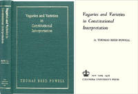 Vagaries and Varieties in Constitutional Interpretation