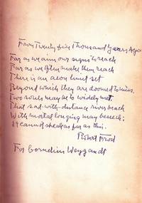 COLLECTED POEMS OF ROBERT FROST with AUTOGRAPH MANUSCRIPT POEM