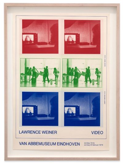 Lawrence Weiner: Video (Framed Exhibition Poster)