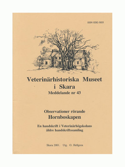 Observationer rörande hornboskapen. Om läkemedel…