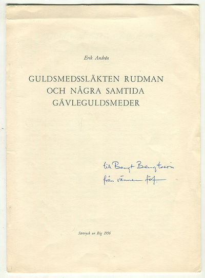 Guldsmedssläkten Rudman och några samtida…