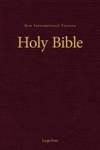 NIV, Holy Bible, Large Print, Burgundy
