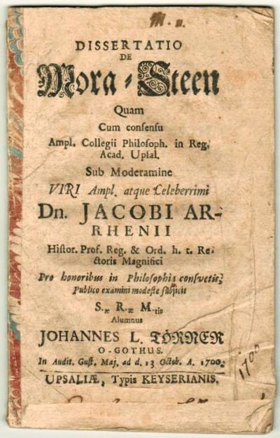 Dissertatio de Mora-steen.
