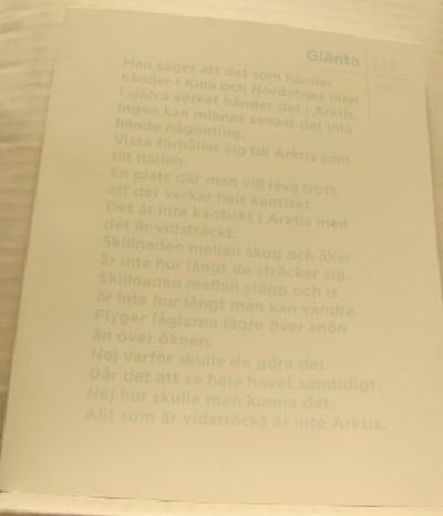 Glänta 1.12.