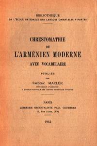 Chrestomathie de l'arménien moderne avec…