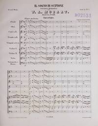 Il Sogno di Scipione. Festspiel in einem Akte. Partitur. [KV 126]. [Full score]