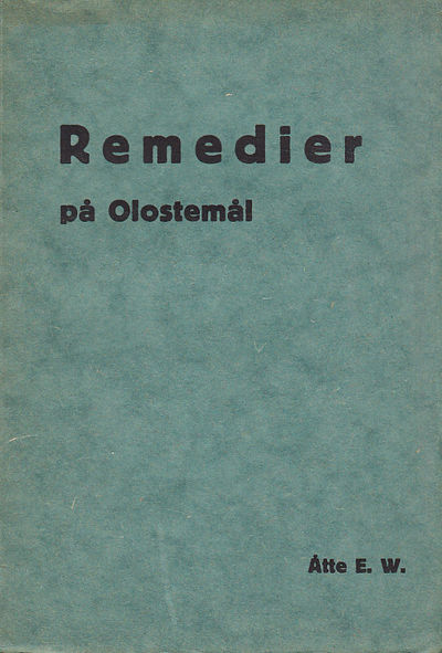Remedier på olostemål. Åtte E.W.