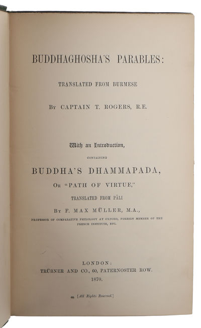 Buddhaghosha's Parables: Translated from…