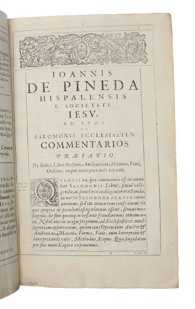 In Ecclesiasten commentariorum liber unus. - [BIBLE COMMENTARY BY THE AUTHOR OF "LIBRORUM PROHIBITORUM"] (photo 4)